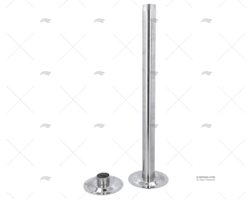 PIE MESA INOX FIJO 700mm BASE 162mm