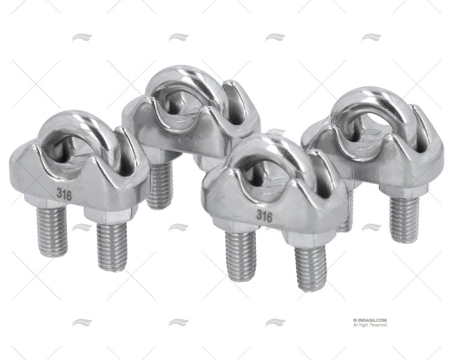 SUJETACABLES INOX 10mm (4ud)