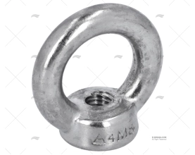 EYE NUT WITH THREAT S.S. 08mm