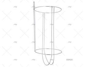 PORTA DEFENSAS 260x420-550mm INOX