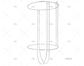 PORTA DEFENSAS 305x420-580mm INOX