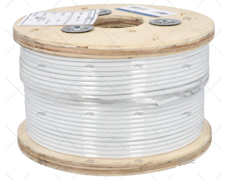 CABLE INOX FUNDA BLANCA 4mm   100m