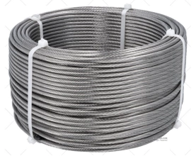 CABLE  1x19 INOX 6,00mm 100m