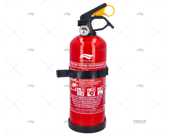 EXTINGUISHER ABC 1 kg SOLAS W/MANOMETRE