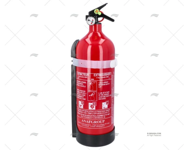 EXTINGUISHER ABC 2kg W/MANOMETER FR