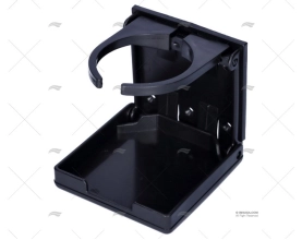 GLASS HOLDER ADJUSTABLE ARM BLACK