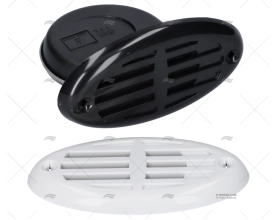 BOCINA 12V TAPA ABS BLANCA/NEGRA