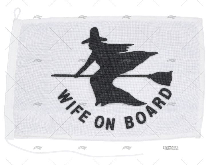 PAVILLON "WIFE ON BOARD" 30X20 ADRIA BANDIERE