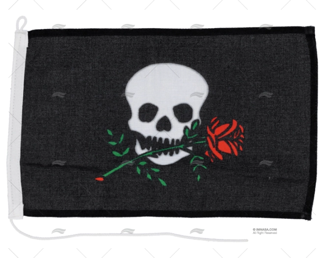 BANDERA PIRATA ROSA    30x 20cm ADRIA BANDIERE