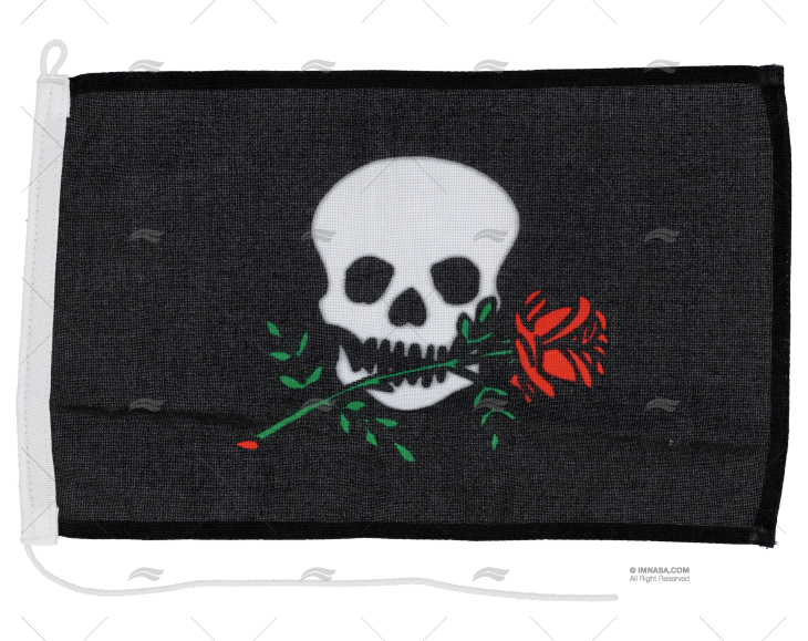 BANDEIRA PIRATA ROSA 30x 20cm ADRIA BANDIERE