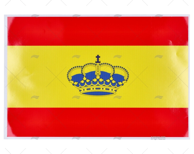 BANDERA ADHESIVA ESPAÑA C/CORONA 300x200