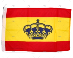 SPANISH FLAG WITH CROWN 45x30cm