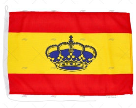 SPANISH FLAG WITH CROWN 45x30cm HQ