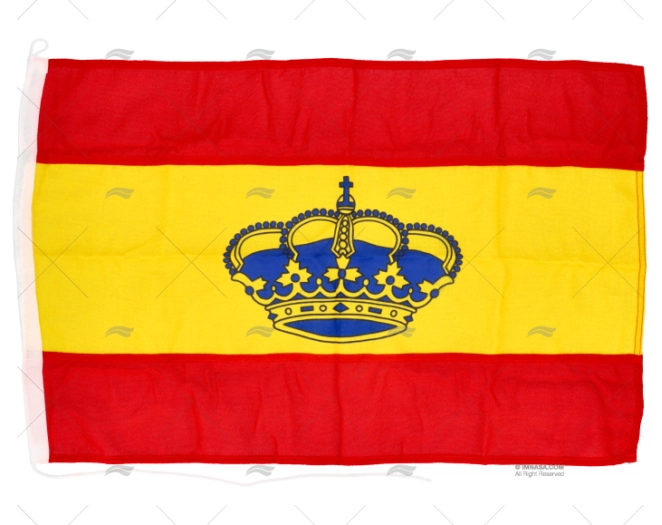 SPANISH FLAG WITH CROWN 60x40cm HQ