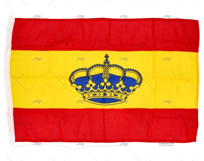 SPANISH FLAG WITH CROWN 75x50cm HQ ADRIA BANDIERE