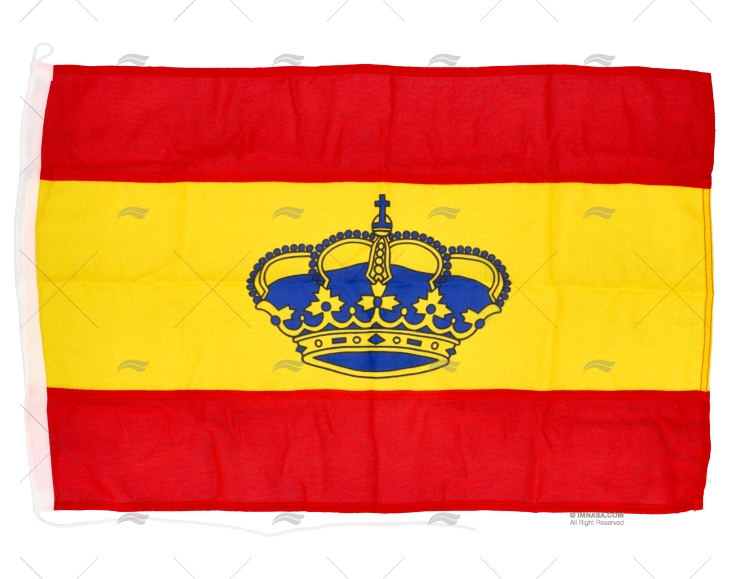 SPANISH FLAG WITH CROWN 75x50cm HQ ADRIA BANDIERE