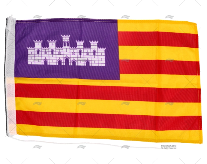 BANDEIRA BALEARES       45x 30cm