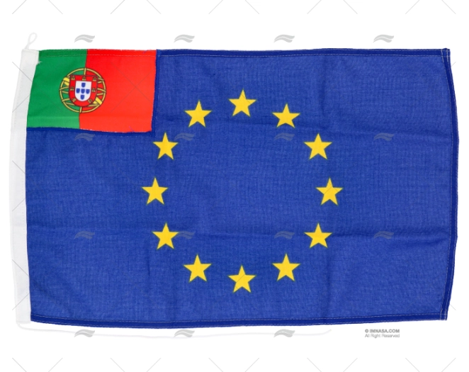 BANDEIRA EURO-PORTUGUESA 45x 30cm ADRIA BANDIERE