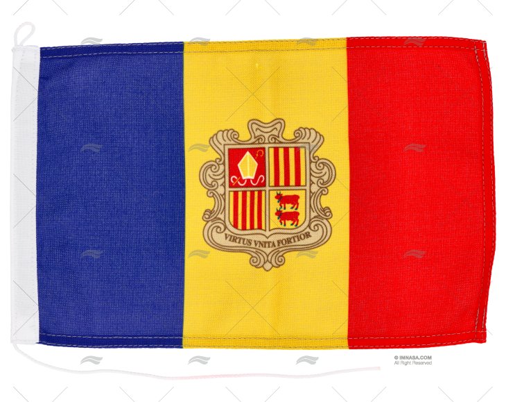 BANDEIRA ANDORRA 30x 20cm ADRIA BANDIERE