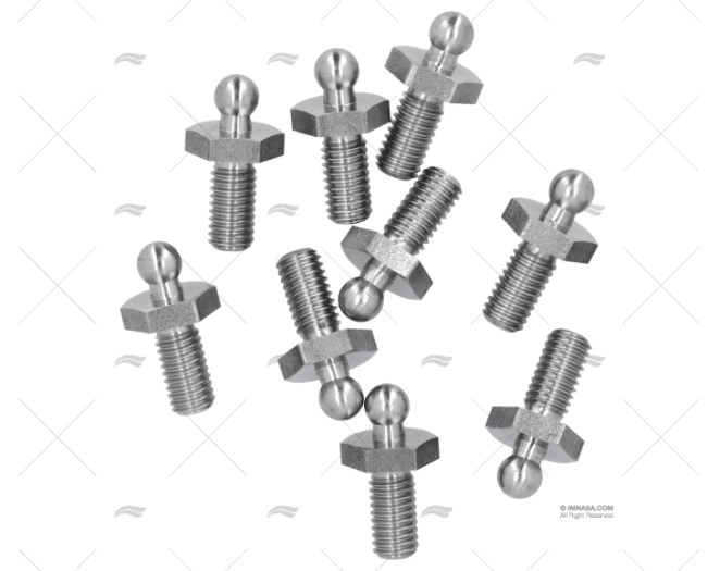 TENAX STUD WITH BOLT & NUT S.S. LOXX