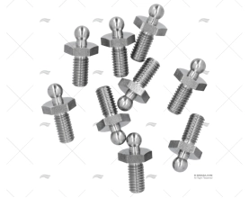 TENAX STUD WITH BOLT & NUT S.S. LOXX