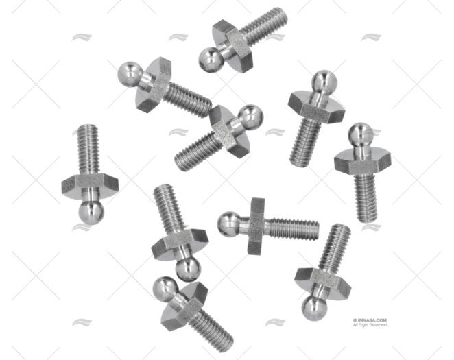 SCREW MALE TENAX M4 x 10mm S.S. *(10) LOXX