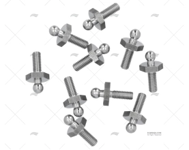 SCREW MALE TENAX M4 x 10mm S.S. *(10) LOXX