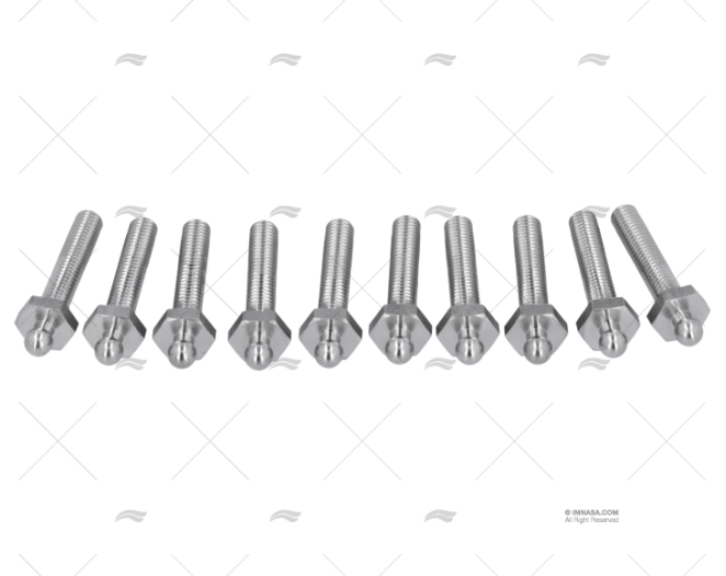 MACHO ROSCA TENAX M5 x 25mm INOX *(10) LOXX