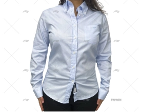 CAMISA AZUL M/L MULHER S