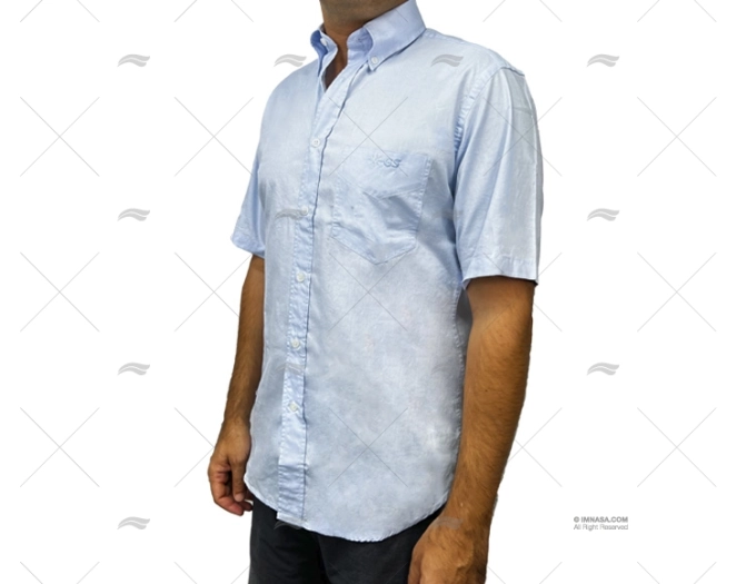 SHIRT SHORT SLEEVE MAN BLUE T-M