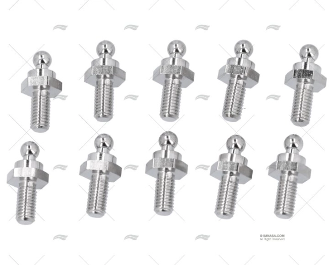 SCREW MALE  10mm NICKEL PLATED BRASS LOXX