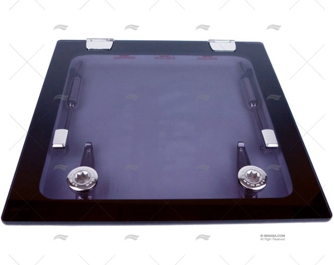 FLUSH HATCH T-44 DARK HINGES  S.S. LEWMAR