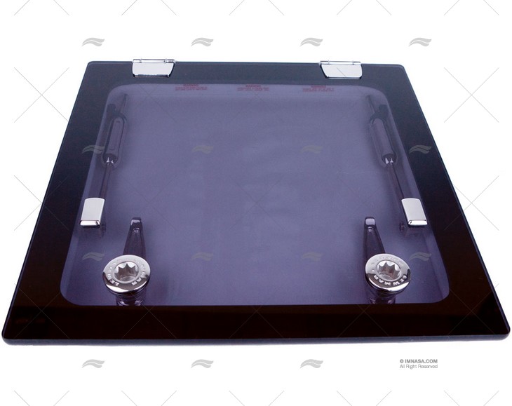 FLUSH HATCH T-44 DARK HINGES  S.S. LEWMAR