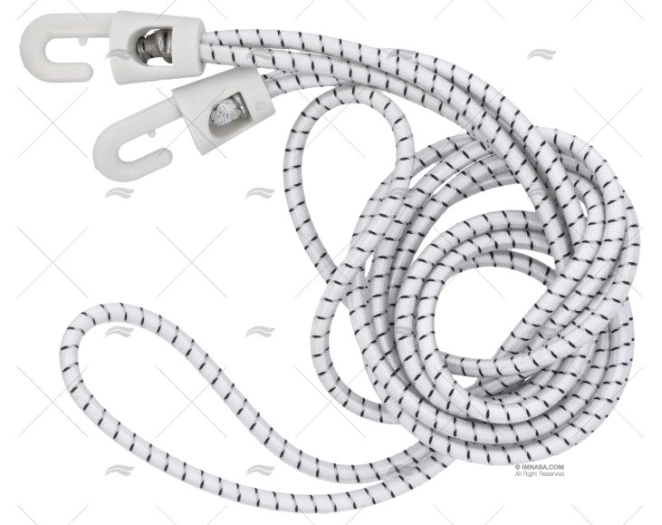 FERLETTE A MOUSQUETON NYLON DE 450mm(*2)