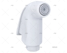 DUCHA BLANCA 1/2"BSP-20 DIFUSOR CROMADO