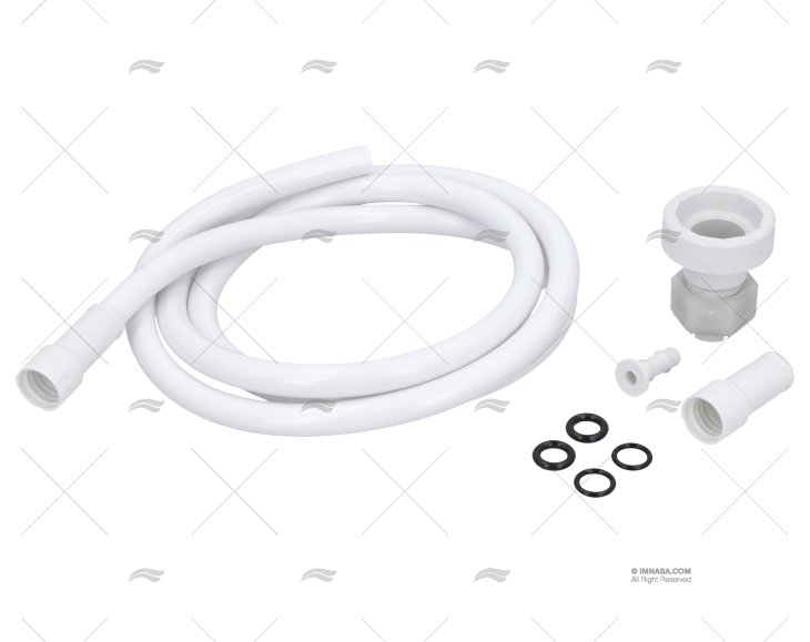 SHOWER HOSE ELEGANCE WHITE 1.5m WHALE