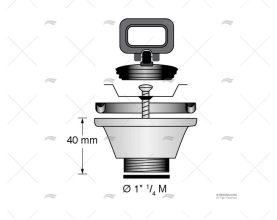 DESAGUE CODO  25mm BARKA