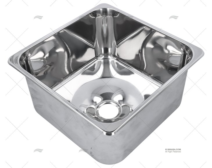 FREGADERO INOX 360x360mm BARKA