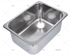 BATHROOM SINK S.S. 355X260X150mm CAN