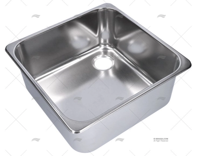 BATHROOM SINK S.S. 360X360X150mm CAN