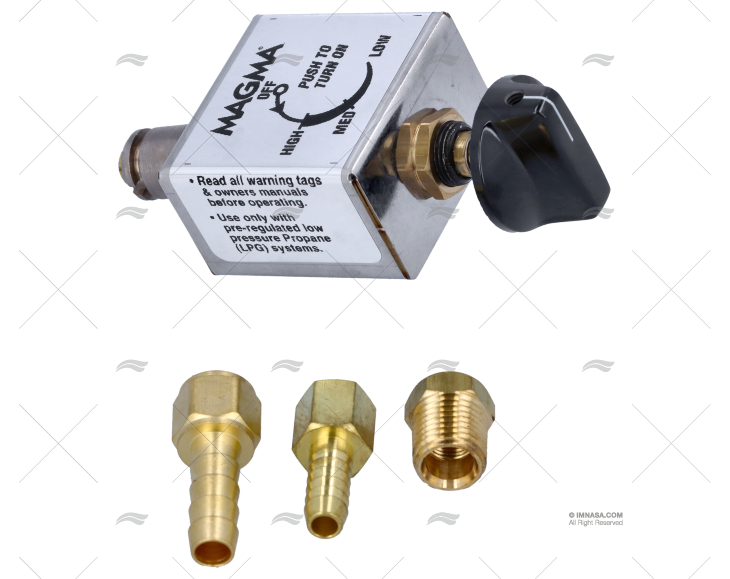 BARBECUE GAS REGULATOR IN LINE VALVE MAGMA