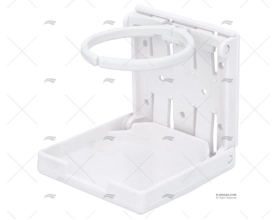 SOPORTE VASO AJUSTABLE BLANCO