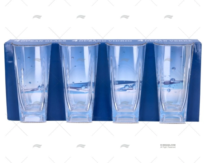 VASO AGUA 360ml 4pcs