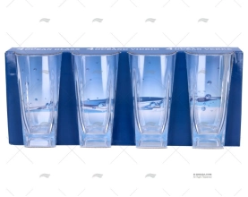 VASO AGUA 360ml 4pcs