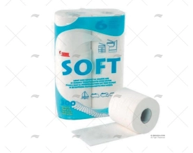 PAPEL WC 180MIC. ( 6BOBINAS) SOFT 900Ud.