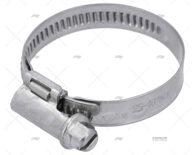 BRAÇADEIRA INOX W4  25- 40/ 9