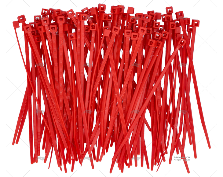 NYLON CABLE-TIE 2,5x98 RED 100 UNITS NORMA