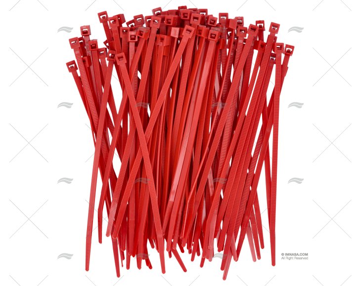 NYLON CABLE-TIE 3,6x140 RED 100 UNITS NORMA