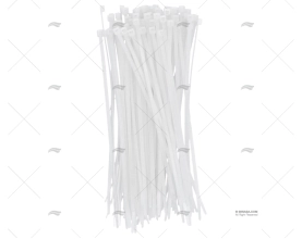 NYLON CABLE-TIE 3,6x200 WHITE 100 UNITS