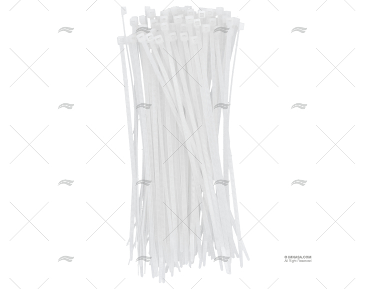 NYLON CABLE-TIE 3,6x200 WHITE 100 UNITS NORMA